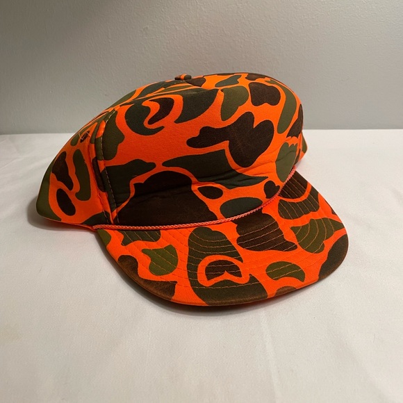 Nissin Orange Camo Snap Back Trucker Cap - Picture 2 of 14